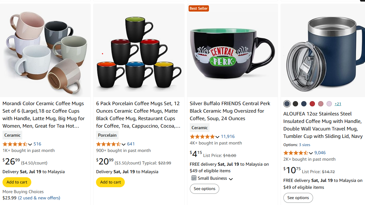 amazon products ratings and ranking