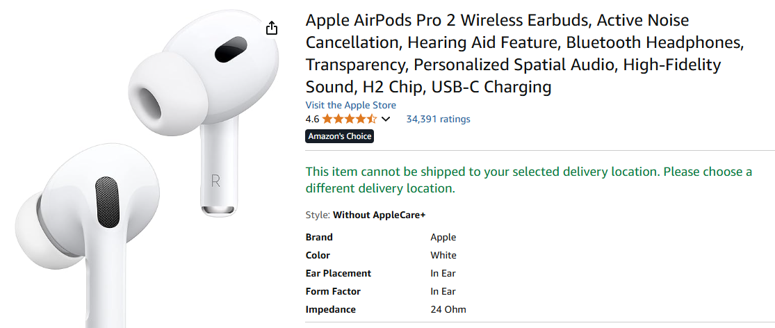 airpods amazon product title and description