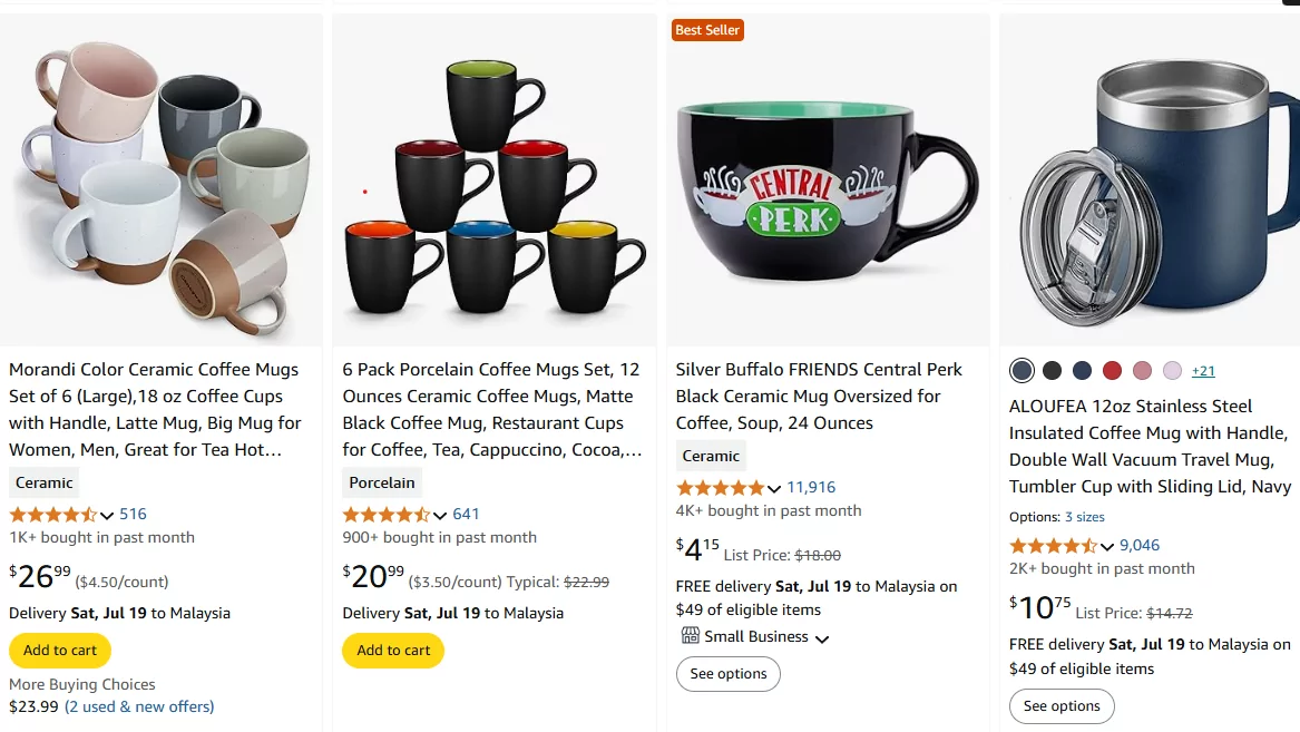 amazon products ratings and ranking