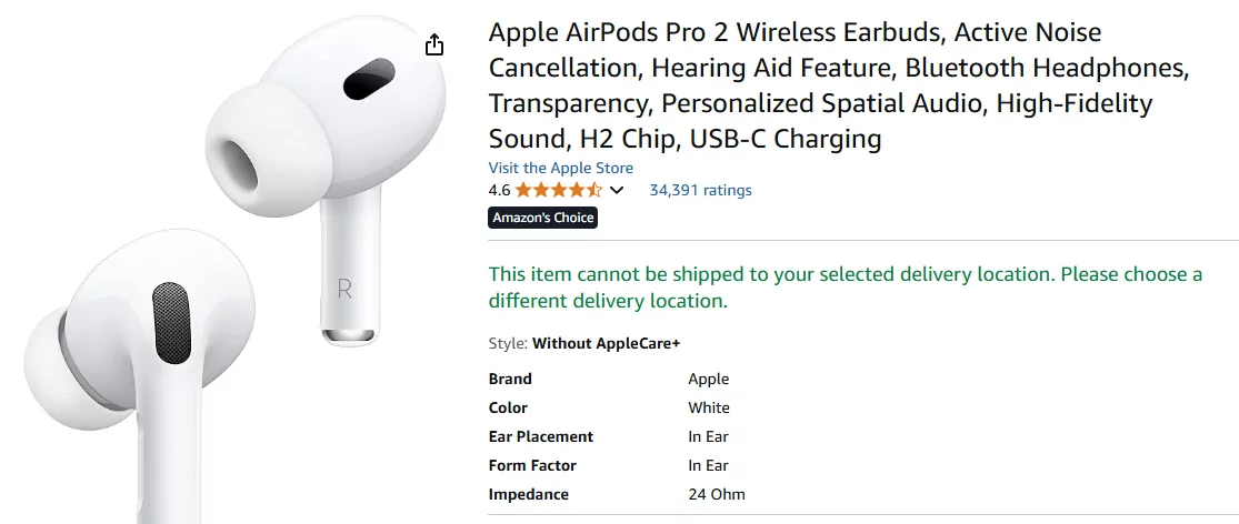airpods amazon product title and description