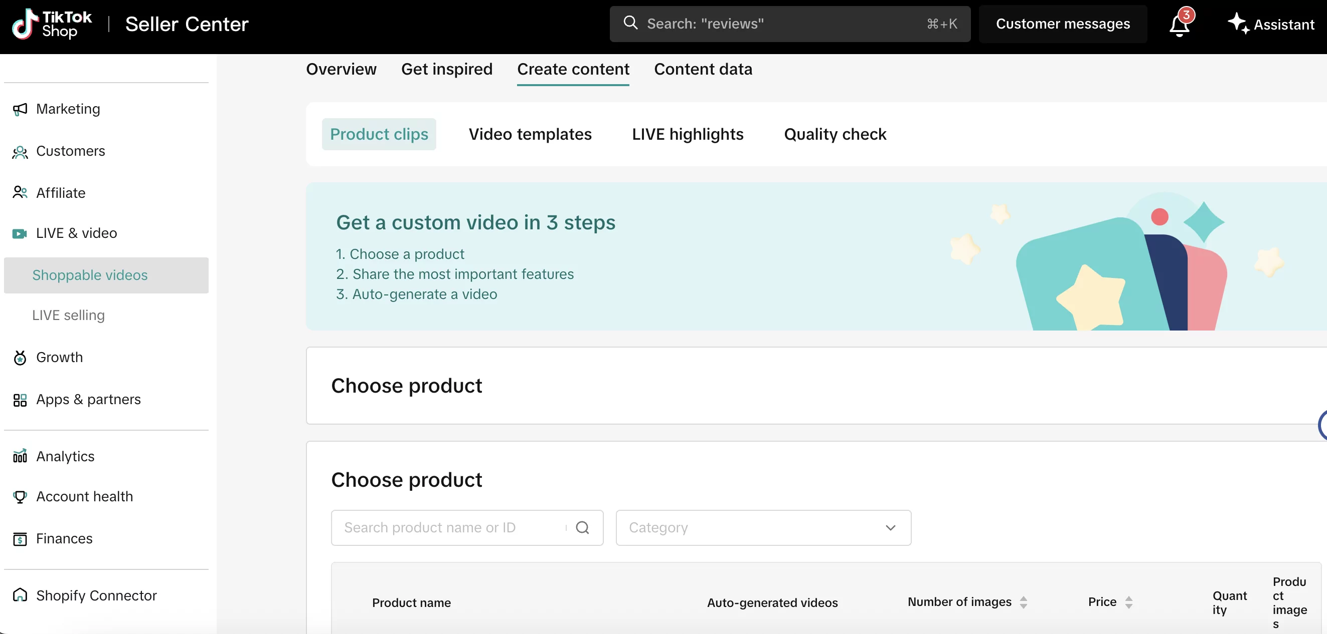 live tiktok shopping videos
